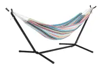 Double Hammock with Stand and Carrying Case Hanging Hardware