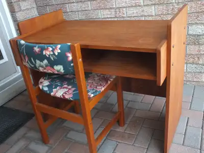 TEAK COMPACT DESK MCM STYLE, View more