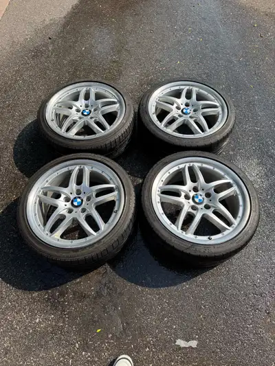 18 inch Bmw rims and tire set of 4 18 inch rims M performance rims M sport rims Bmw wheels Used bmw...