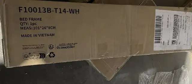 Brand New in Box 14” Twin Metal Bed Frame, White in Beds & Mattresses in City of Toronto - Image 4