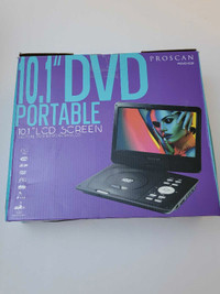 Portable DVD Player 10.1" Swivel Screen With Remote, Headphones,