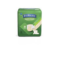 FitRight OptiFit Extra Adult Briefs with Tabs, Moderate Absorben