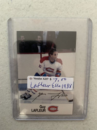Guy Lafleur 1988 Esso Canadiens Hockey Card Showcase 319