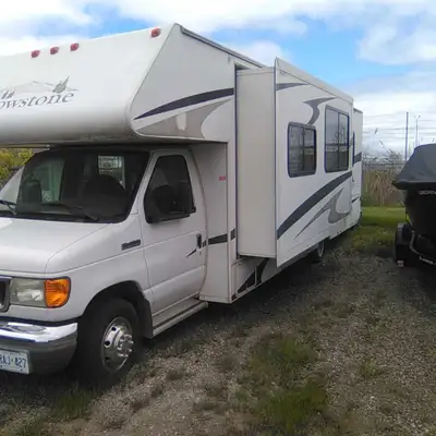 2007 Gulfstream Yellowstone 56,607 miles (91,100km). Ford E450 Super Duty. Class C Motorhome. Uses u...