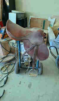 Riding saddle 