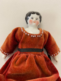 Small Antique Porcelain Doll 7.5"