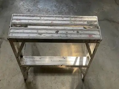 Aluminum Platform Step Stool - Foldable, View more