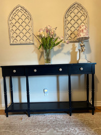 Navy Blue Side Table
