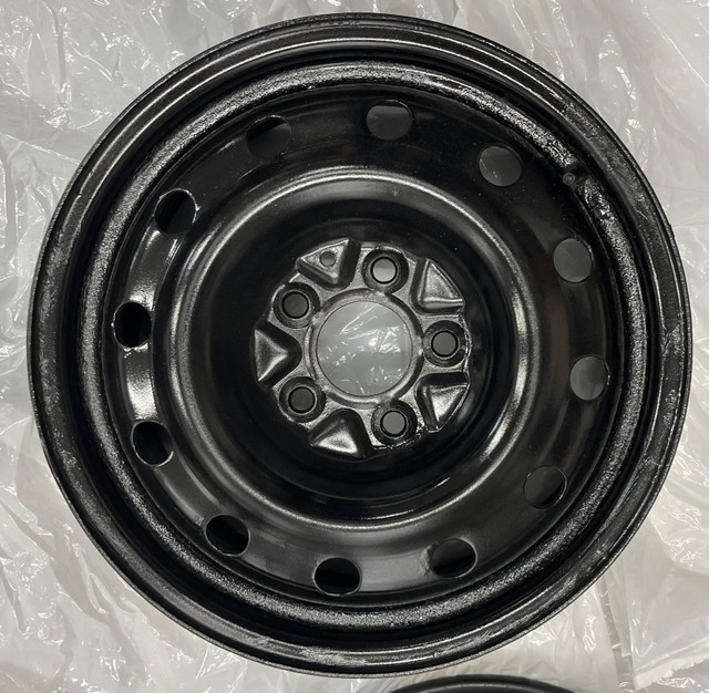 16 x 6.5 inch Black Steel Wheels / Covers in Tires & Rims in Oakville / Halton Region - Image 2