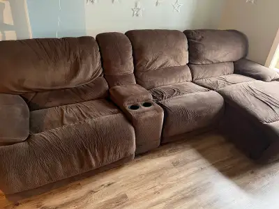 brown sectional couch, View more