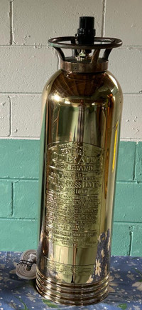 Antique Fire Extinguisher Lamp