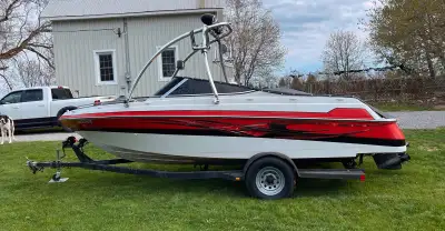 This Bowrider features new custom-made canvas covers, updated flooring, and impeccable upholstery. P...