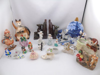 Lot of Figurines Occupied Japan Delft Blue Kangaroo Holder LBu