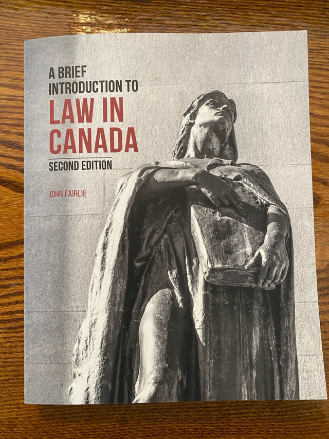 A Brief Introduction to Law in Canada 2nd Edition in Textbooks in Trenton