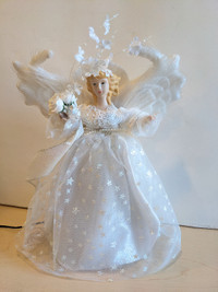 Christmas angel tree topper display piece