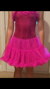 Pink competitive dance/skating outfit