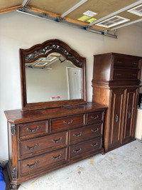 Dresser and Cabinet pair for sale