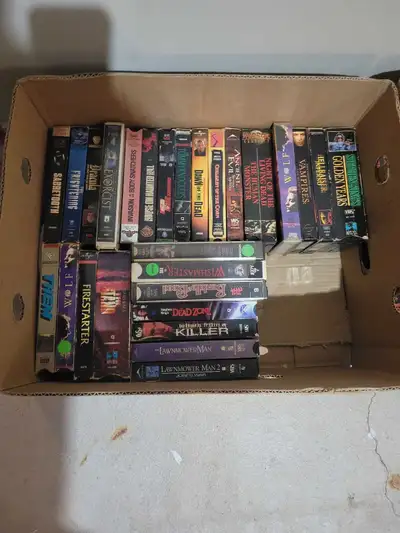 VHS Horror Movies Pick and choose or shoot me a price for everything if interested Mix of old and ea...