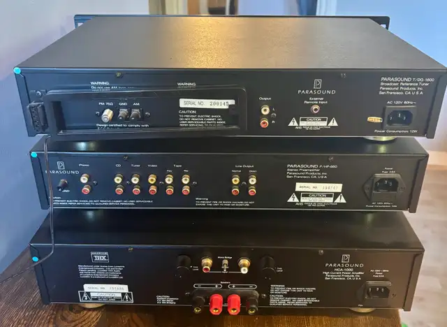 3 Piece Parasound Stereo Setup. in Stereo Systems & Home Theatre in Lethbridge - Image 3