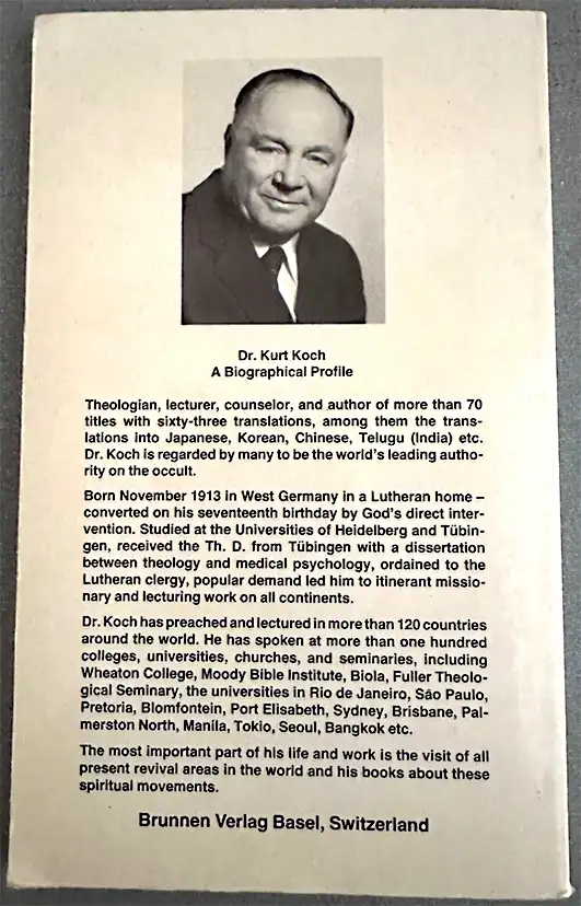 DARKNESS OR LIGHT paperback by Kurt E. Koch 1970 Religion-Occult63611957940995123
