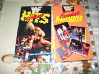 WWF 2 VHS Tapes Greatest Hits 1991, Funniest Moments Quality Vid