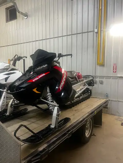 2016 pro RMK sled is mint needs nothing. 3000km on body about 500 on motor. It has a boondocker turb...