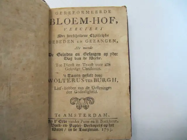 Vintage Gereformeerde BloemHof Christian Reform Prayer Book 1793 in Arts & Collectibles in Mississauga / Peel Region - Image 4