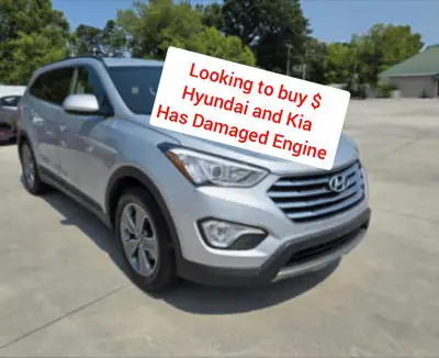 Hi, I'm buying Hyundai and Kia has damaged engine or has high kilometers, models are : Hyundai Tucso...