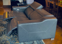 Sofa inclinable électrique véritable cuir
