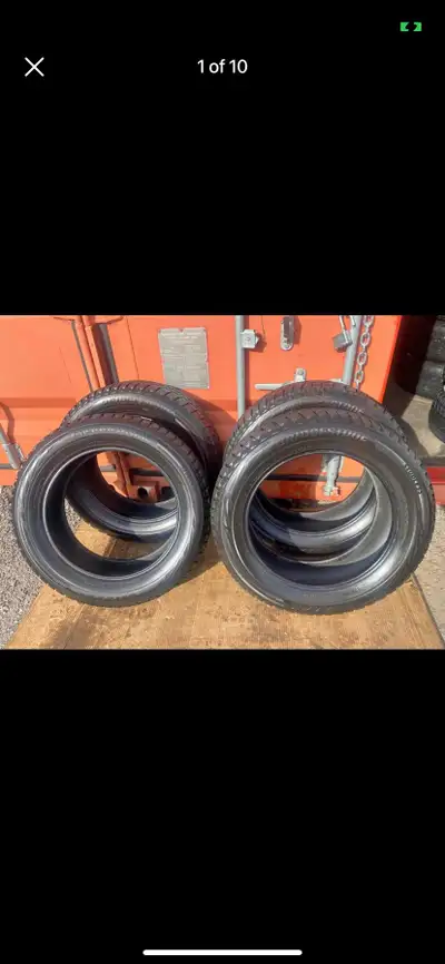 Set of 4 BRIDGESTONE winter tires rims (225 60 18) LIKE NEW