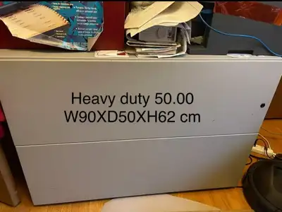 Heavy Duty 2-Drawer Lateral File Cabinet 90x50x62cm, View more