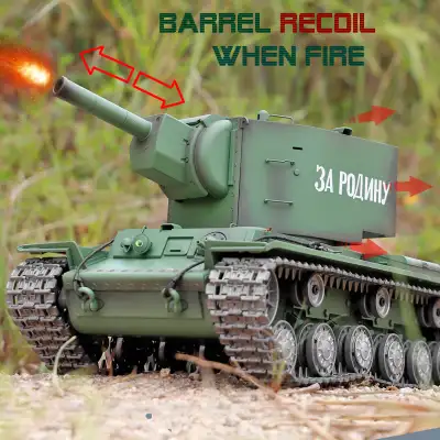1/16 2.4G RC Henglong Russian KV2 Tank V7.0 Professional Ver NEW, View more
