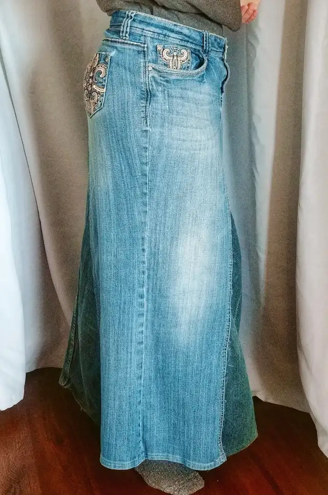 your jeans turned into a maxi skirt in Women's - Dresses & Skirts in Medicine Hat - Image 7