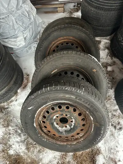 I am selling a set of four used Michelin X-Ice 2 winter tires, size 215/70R16, on steel rims. They w...