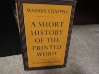 Short History of the Printed Word Hardcover