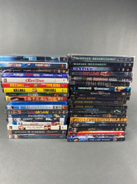 new and used DVD movies action/superhero/sci-fi/drama