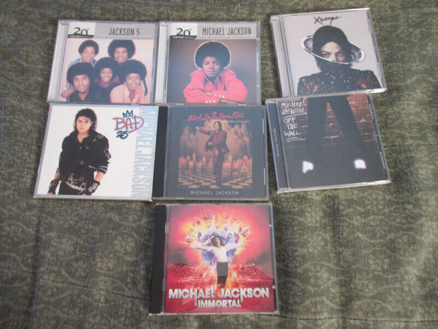 Lot of 7 Cds:  Michael Jackson $25 in CDs, DVDs & Blu-ray in Timmins