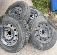 215/70r15 Hankook Winter tires in rims 5x114.3 PCD :)