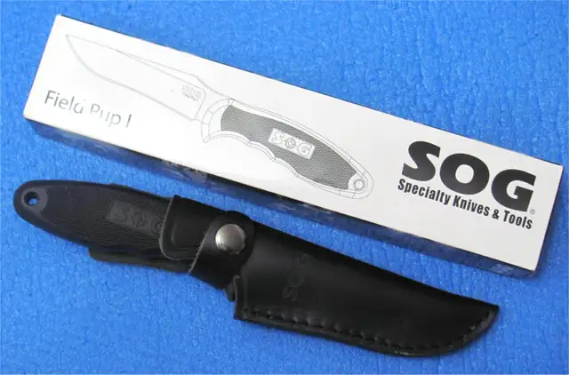 NEW SOG Field PUP Knife AUS-8 Steel (Dwight-Muskoka) in Fishing, Camping & Outdoors in Muskoka - Image 3