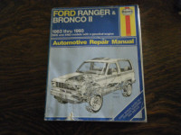 Ford Ranger and Bronco 2 Truck 1983 - 1993 Haynes Repair Manual