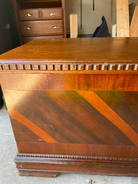 Antique “Red Seal” cedar chest from the Honderich Furniture Co.