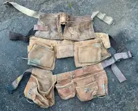 Old leather work belt tool pouch Proline Kuny's