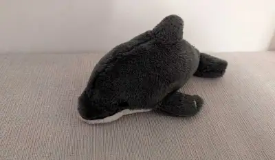 Grey Plush Dolphin, View more
