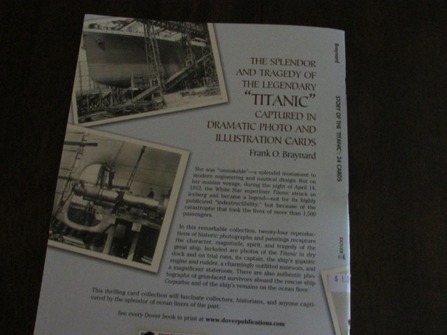 Story of the Titanic post card book in Non-fiction in Peterborough - Image 2