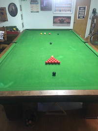 Antique pool table