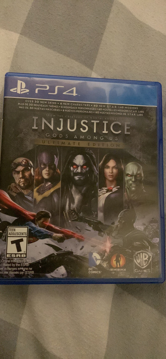Injustice ultimate edition in Sony Playstation 4 in Kawartha Lakes