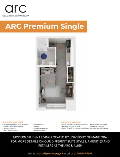 SUBLEASE - Fully Furnished premium single room, The arc