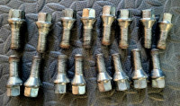 Boulons de roues 14x1.5 , 27mm conical (16×)