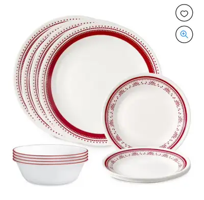 Corelle Dining Set 12 Piece Set NEW IN A BOX, View more