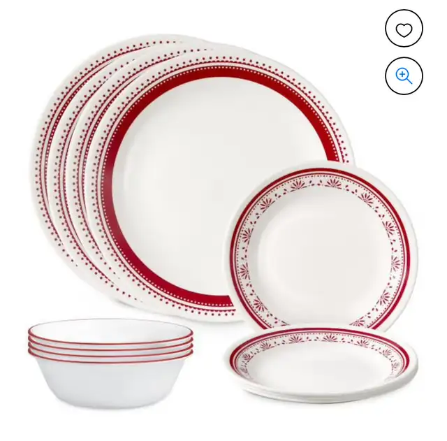 Corelle Dining Set 12 Piece Set NEW IN A BOX in Kitchen & Dining Wares in City of Toronto - Image 2